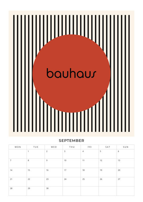 Bauhaus Design Planer 2026