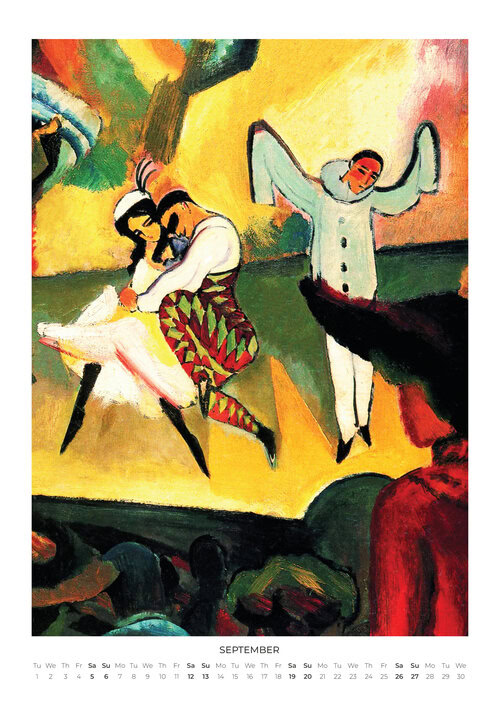 2026 August Macke Calendar