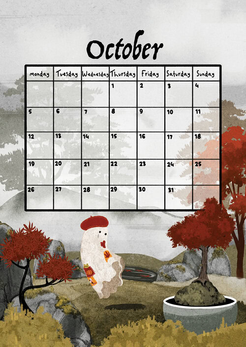 Walter & the Nature Ghosts Kalender 2026 by Katherine Blower