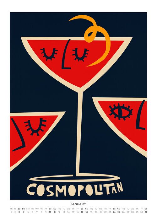 2026 Drinks & Cocktails Calendar 