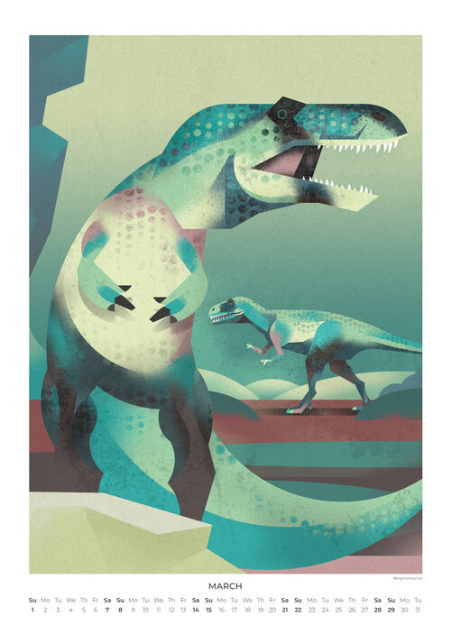 Dinosaurier Kalender 2026
