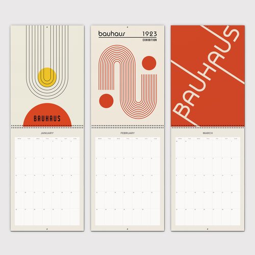 Bauhaus Essentials Klappkalender 2026