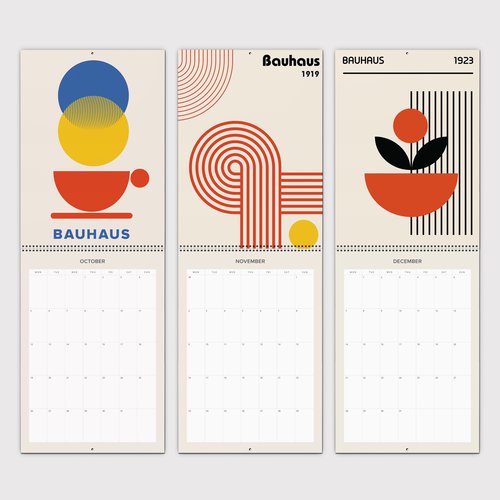 Bauhaus Essentials Klappkalender 2026