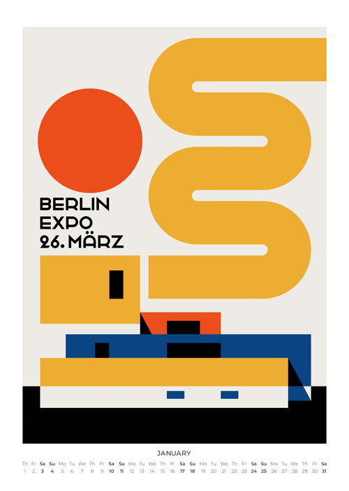 Bo Lundbergs Bauhaus Tribute Kalender 2026