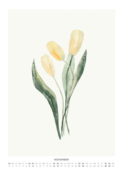 2026 Botanical Bloom Calendar