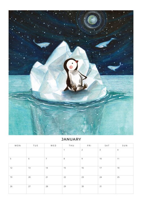 2026 Happy Fantasy Worlds Calendar