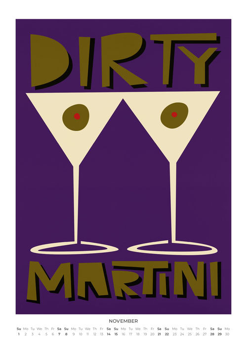 2026 Drinks & Cocktails Calendar 