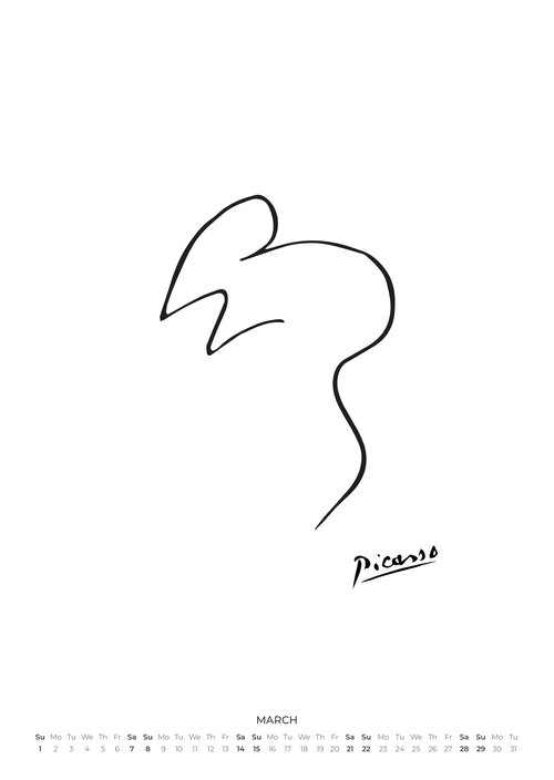 2026 Picasso Animals Calendar