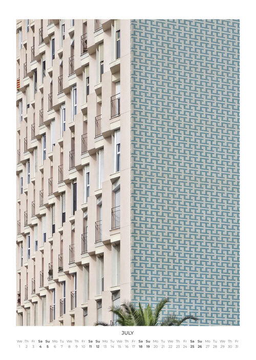 2026 Barcelona Façades Wall Calendar