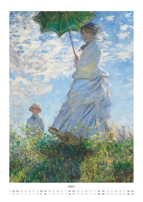 Claude Monet Art Calendar 2026