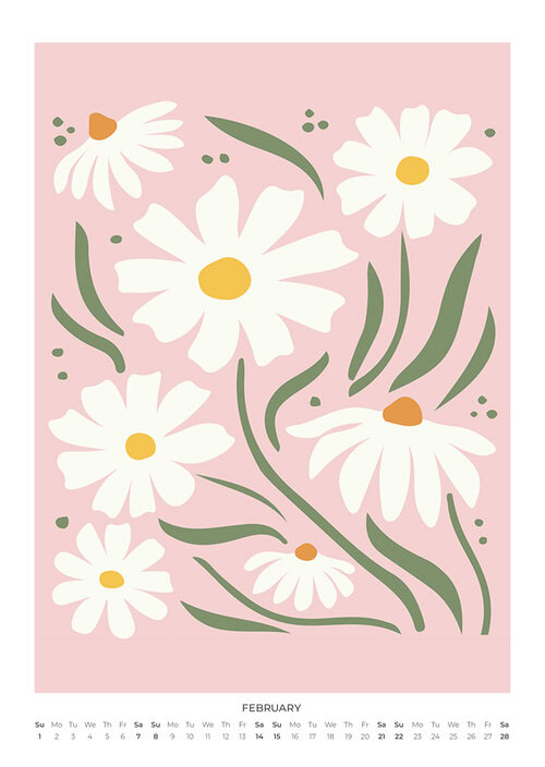2026 Matisse Pastel Papiers Découpés Art Calendar