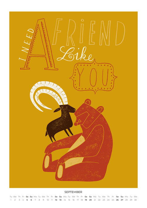 2026 Friendship, Love & Understanding Calender