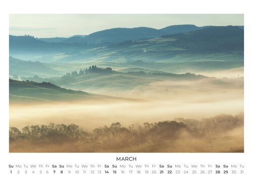 2026 Tuscany Calendar