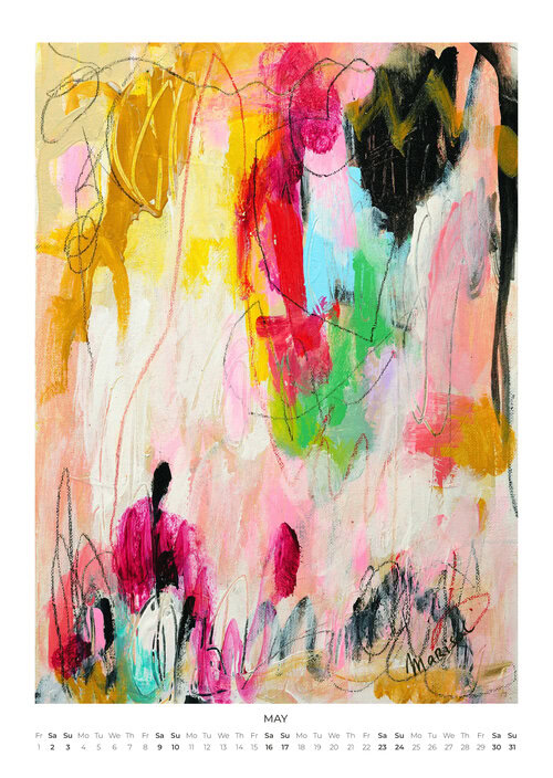 2026 Abstract Worlds Art Calendar