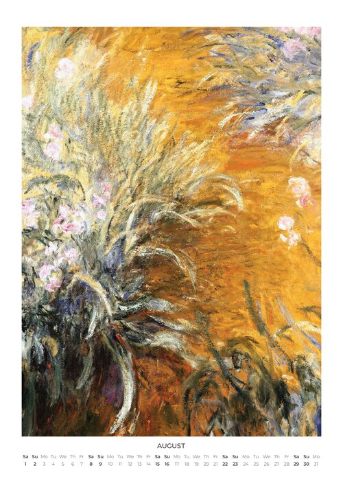 Claude Monet Art Calendar 2026