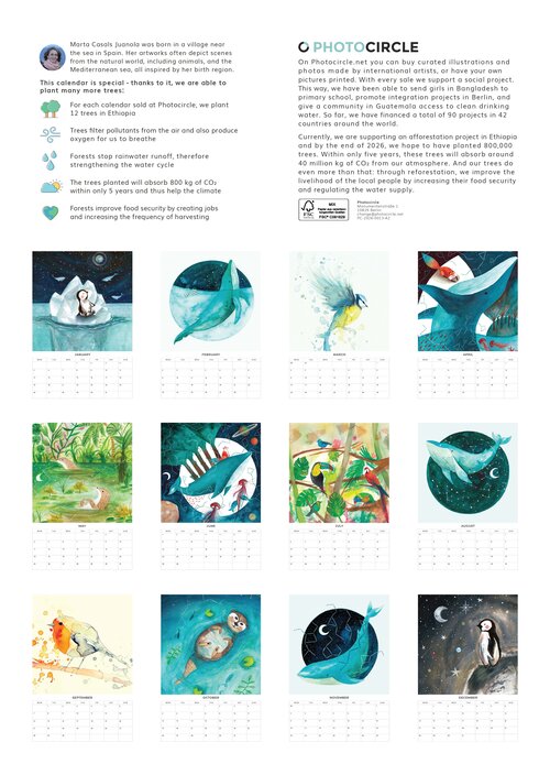2026 Happy Fantasy Worlds Calendar