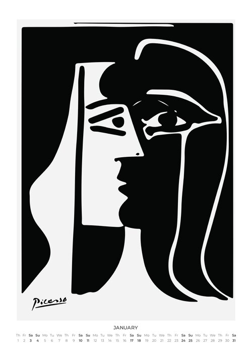 Picasso Kunstkalender 2026