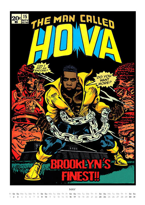 2026 Mic Drops & Comic Shots Hip Hop Legends Calendar