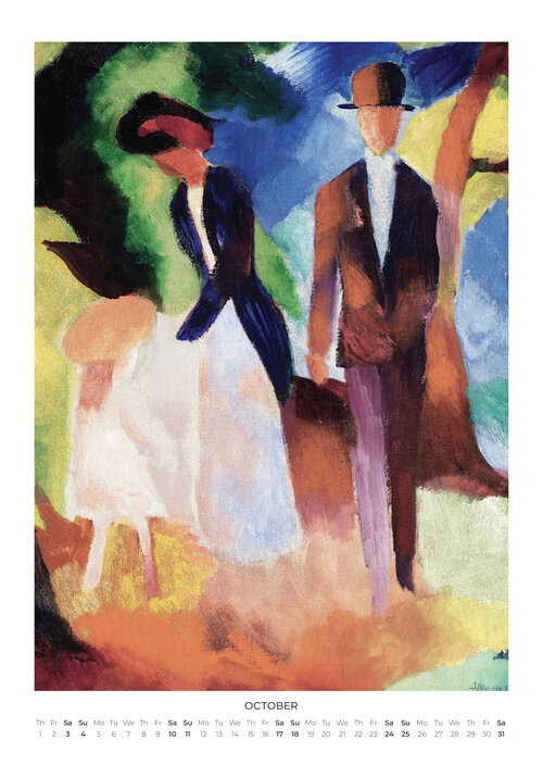 2026 August Macke Calendar