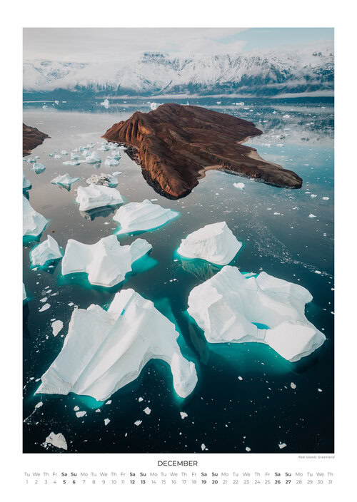 2026 Landscapes from Above Calendar by Lennart Pagel