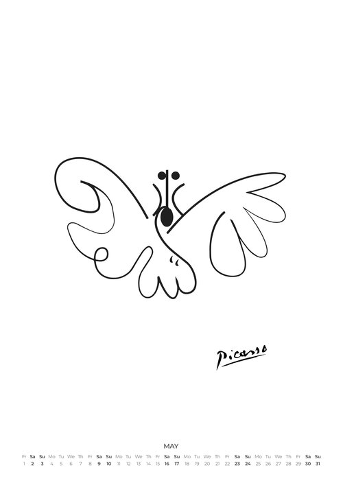 2026 Picasso Animals Calendar