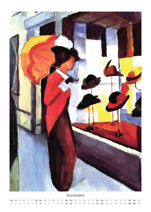 2026 August Macke Calendar