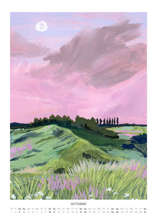 2026 Vibrant Landscapes Design Calendar