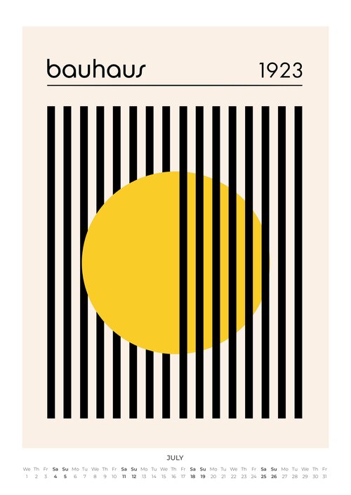 2026 Bauhaus Essentials Art Calendar