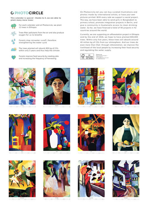 2026 August Macke Calendar