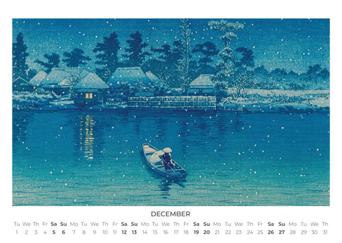 2026 Japanese Art Calendar