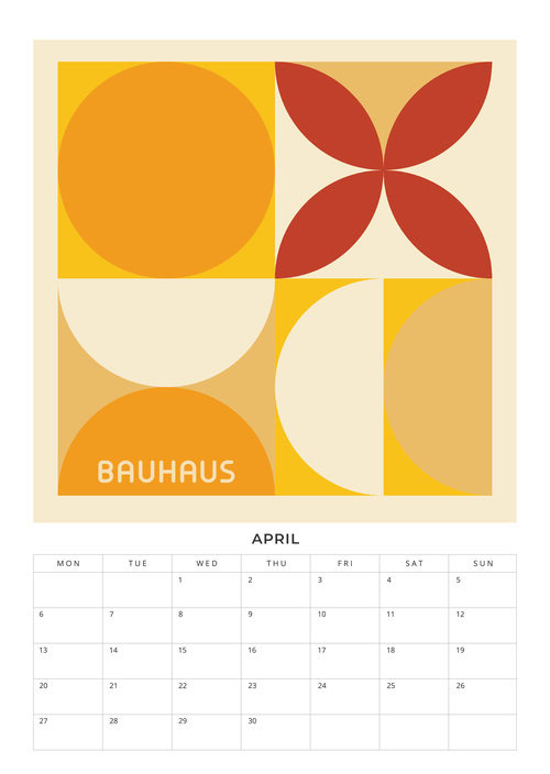 Bauhaus Design Planer 2026