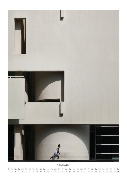 2026 Barcelona Façades Wall Calendar