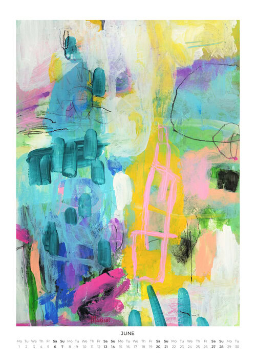 2026 Abstract Worlds Art Calendar