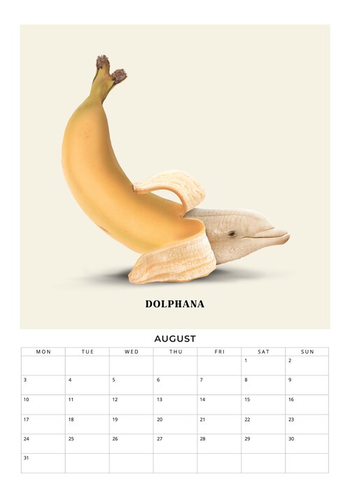 2026 Foodimals Squares Planner & Calendar