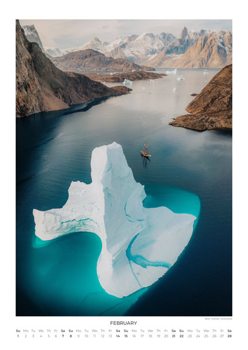 2026 Landscapes from Above Calendar by Lennart Pagel