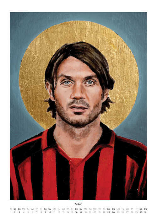 Fußballlegenden Wandkalender 2026 - Portraits von David Diehl