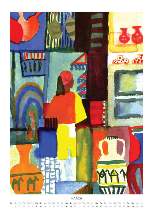 2026 August Macke Calendar