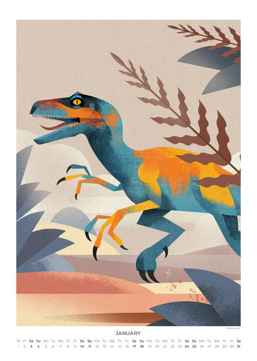 Dinosaurier Kalender 2026