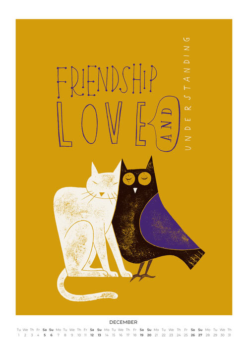2026 Friendship, Love & Understanding Calender