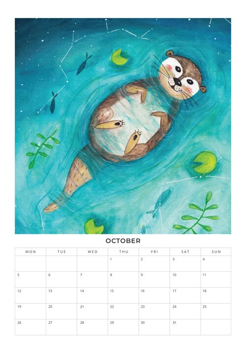 2026 Happy Fantasy Worlds Calendar