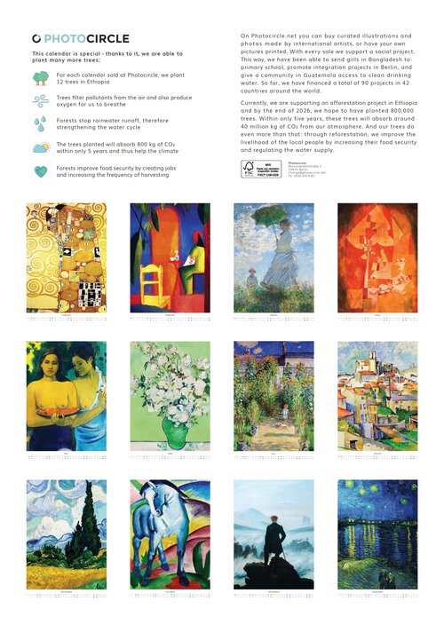 2026 Art Classics Calendar