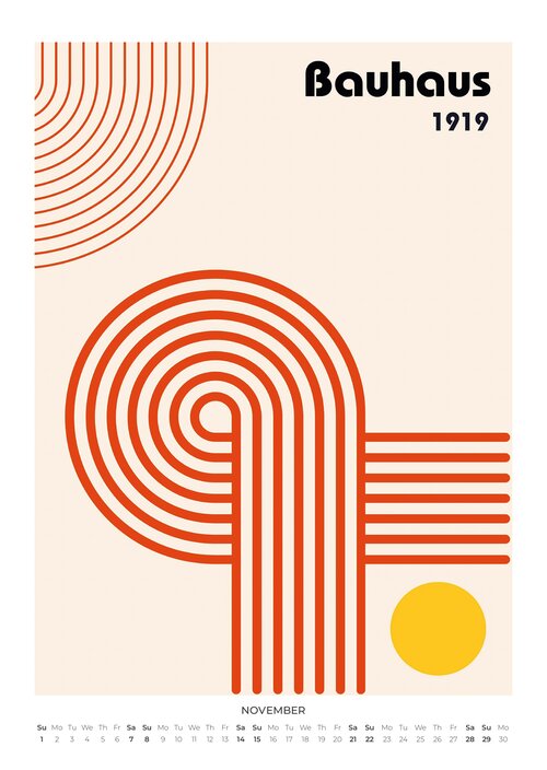 2026 Bauhaus Essentials Art Calendar