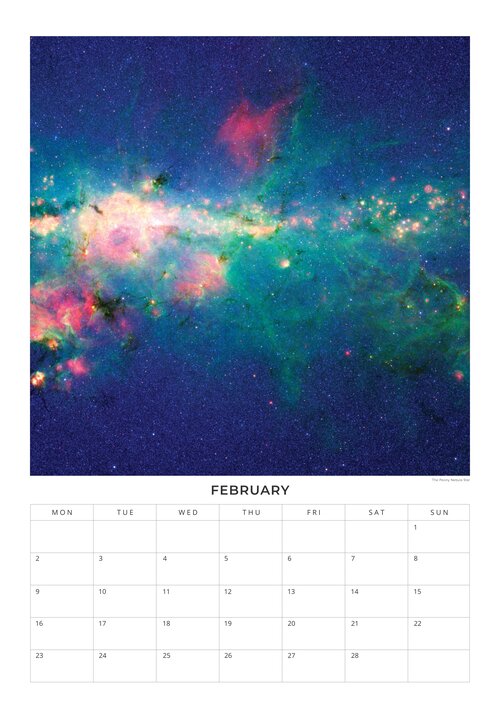 2026 NASA - Galactic Views Calendar