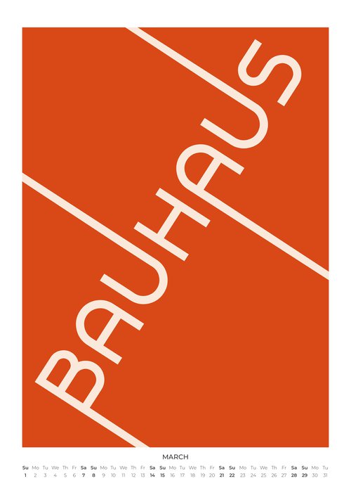2026 Bauhaus Essentials Art Calendar