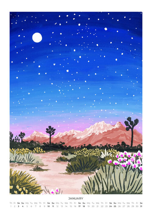2026 Vibrant Landscapes Design Calendar