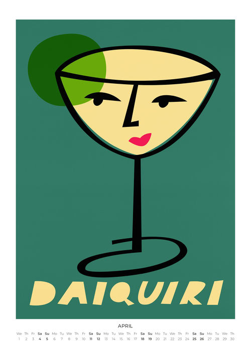 2026 Drinks & Cocktails Calendar 