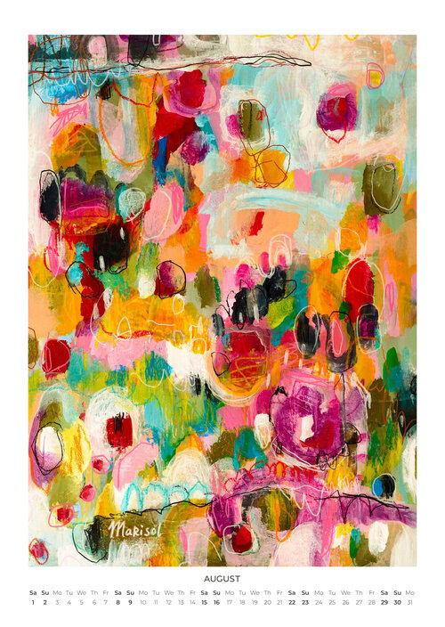 2026 Abstract Worlds Art Calendar
