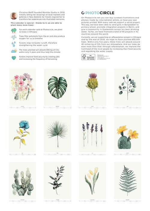 2026 Botanical Bloom Calendar