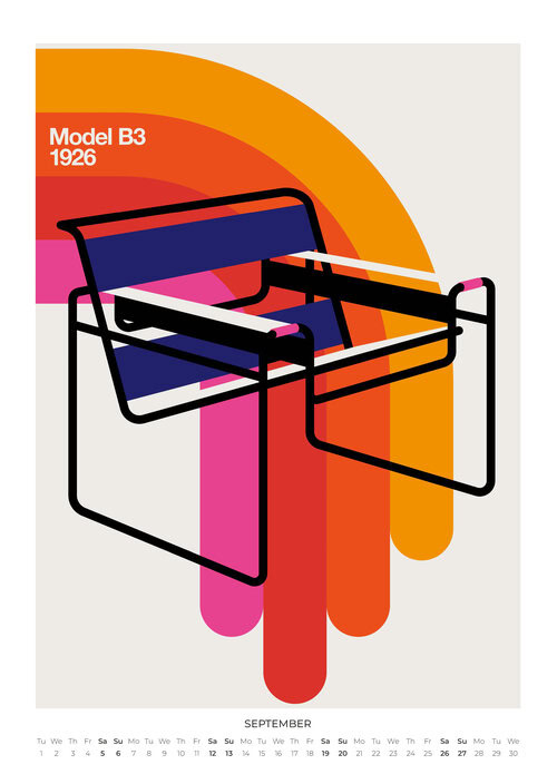 Bo Lundbergs Bauhaus Tribute Kalender 2026