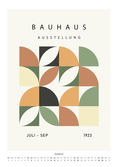 In the Spirit of Bauhaus Kalender 2026